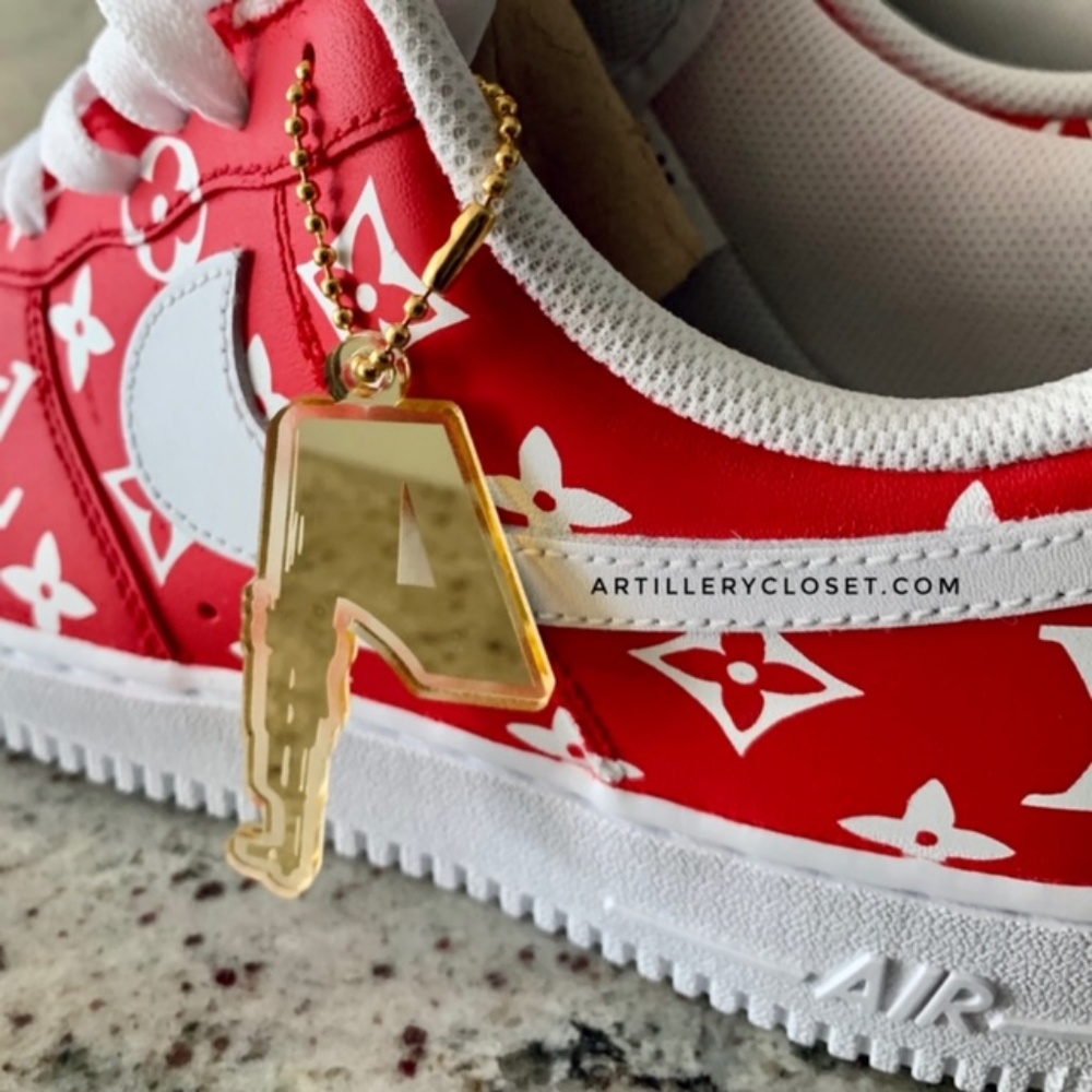 Nike Air Force 1 One Supreme X LV custom sneaker by Artillery Closet - Picture 6 of 7